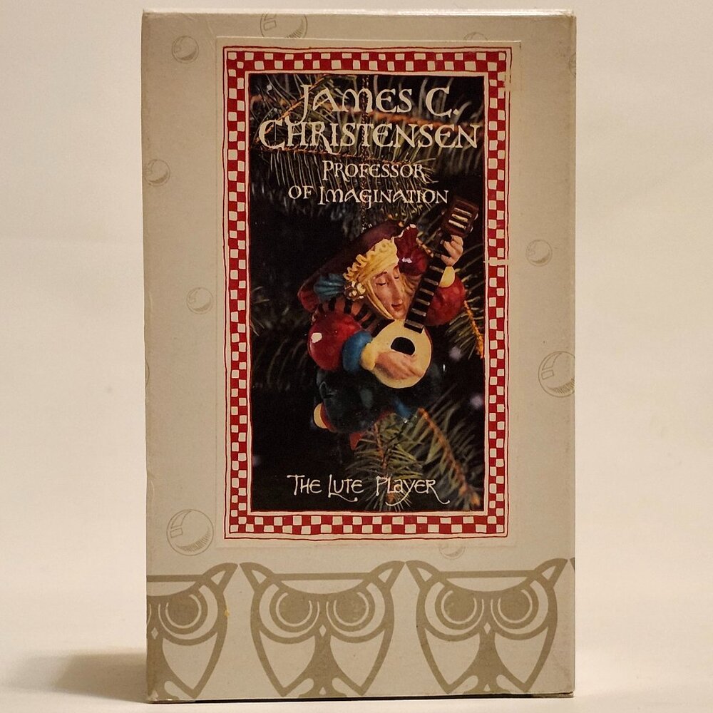 James Christensen OLDE WORLD SANTA CHRISTMAS ORNAMENT Pearl Bisque NIB